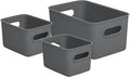 Superio Decorative Plastic Basket Open Home Storage Bins Organizer, 2 Small by Superio