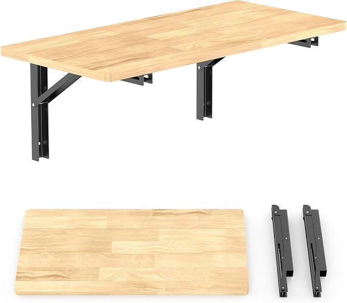 TORACK Heavy Duty Wall Mounted Folding Workbench, Space-Saving Collapsible Wall by TORACK
