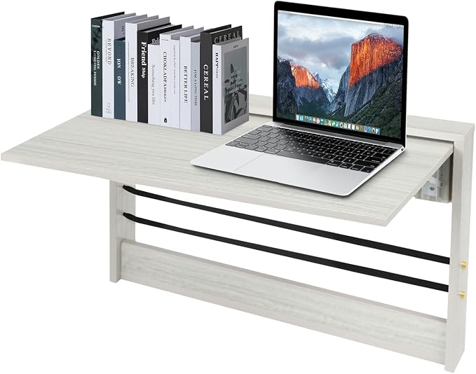 Folding Wall Tabl, Floating Drop-Leaf Desk, Fold Down Table Wall Mounted by Unknown