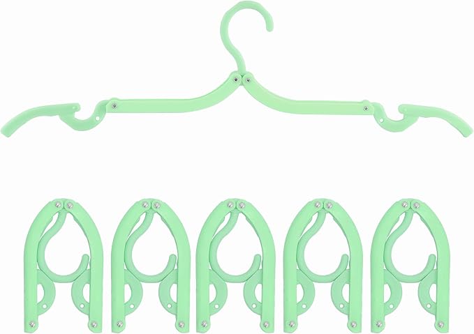 6PCS Portable Folding Clothes Hangers Clothes Drying Rack by Daixers