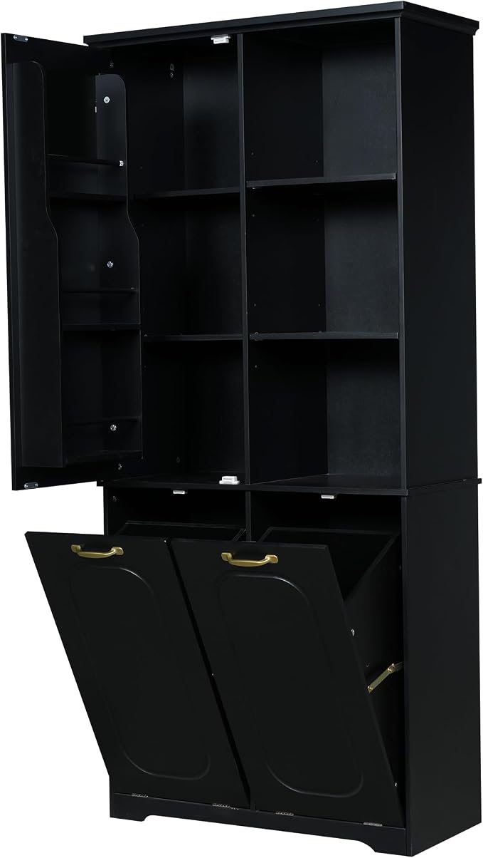 68" Tall Bathroom Storage Cabinet - Image 8