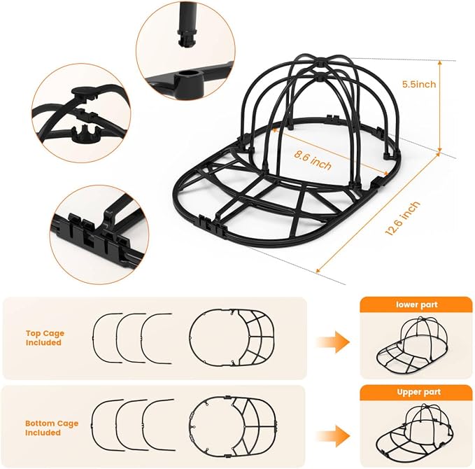 XQXA Hat Washer Cage for Baseball Caps - Image 2