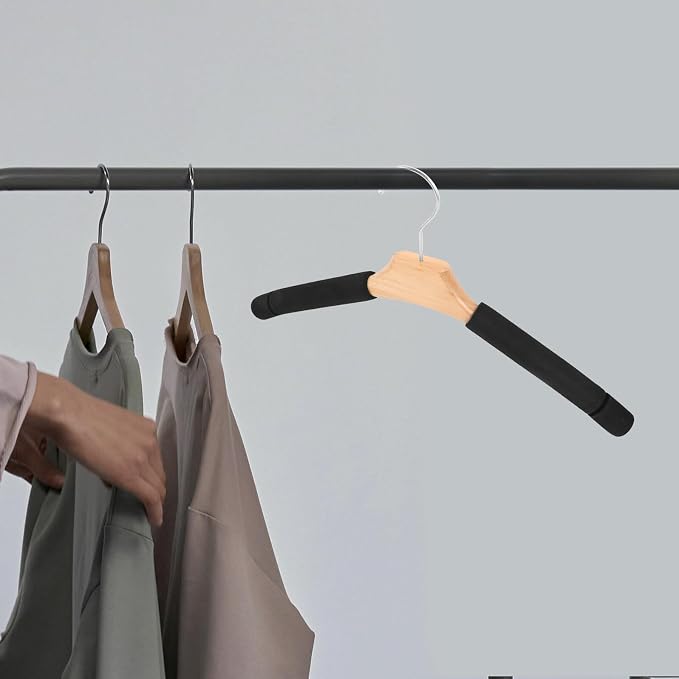 Angoily 5pcs Wooden Padded Hangers - Image 6