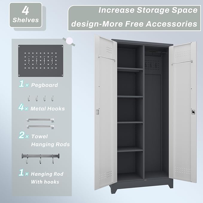 Metal Garage Storage Cabinet - Image 5