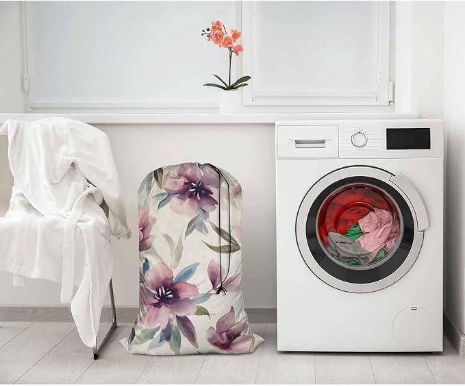 Swono Watercolor Floral Extra Large Laundry Bag - Image 2