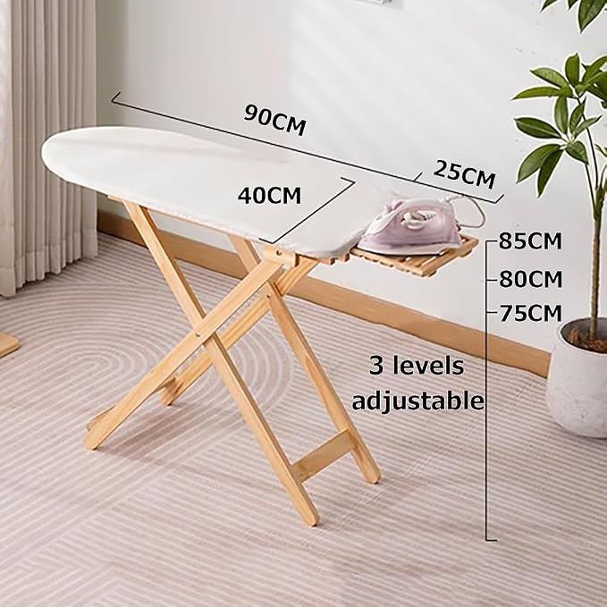Solid Wood Ironing Station, Ironing Board Height Adjustable Iron Rest, Full - Image 2