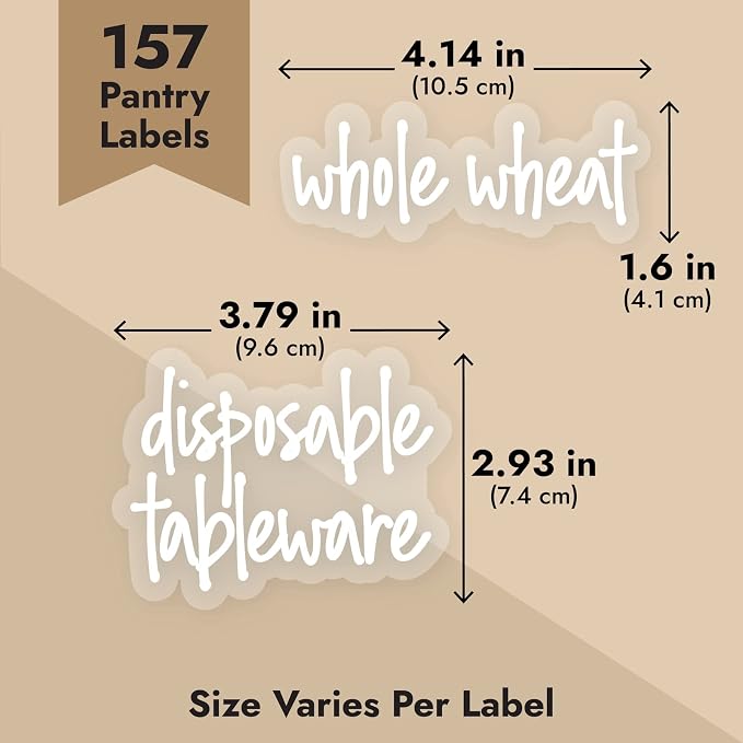 Talented Kitchen Script Pantry Labels - Image 4
