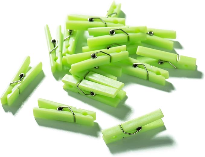 50 PCS Small Transparent Plastic Tool Paper Clips Clothespins Clip Clothing - Image 7
