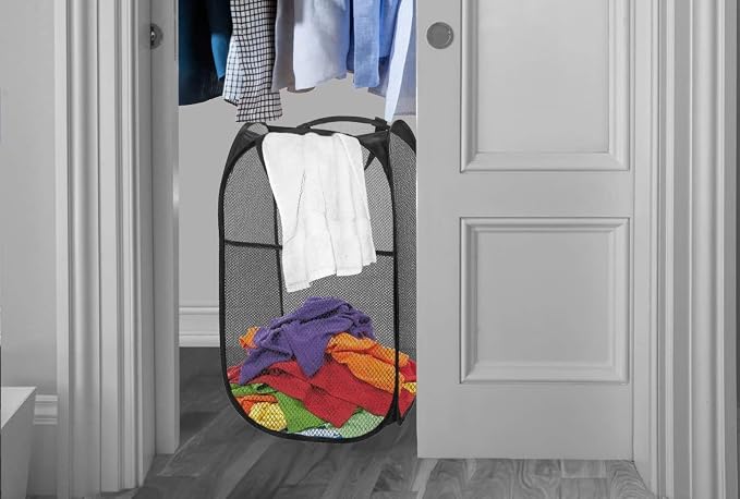 Portable Mesh Popup Laundry Hamper - Image 5