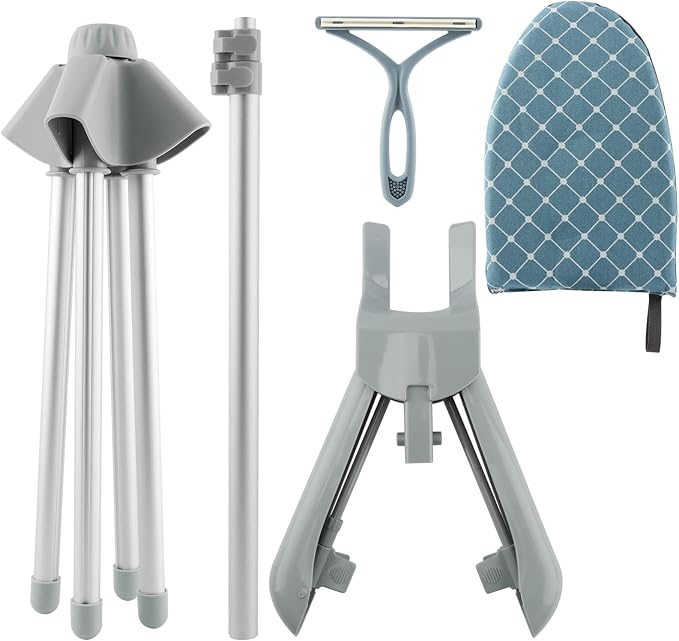 Steamer Hanger Stand with Adjustable Height, Portable Steamer Rack with - Image 8