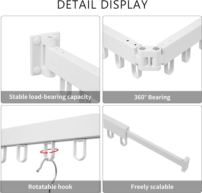 Clothes Drying Rack Wall Mounted, Laundry Drying Rack Collapsible, Space Saving - Image 4