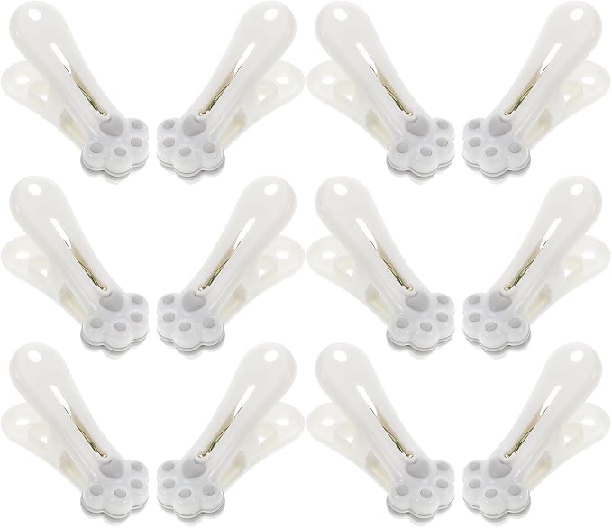 Veemoon 12pcs Heavy Duty Plastic Clothes Pins Cat Paw Design Windproof Laundry by Veemoon