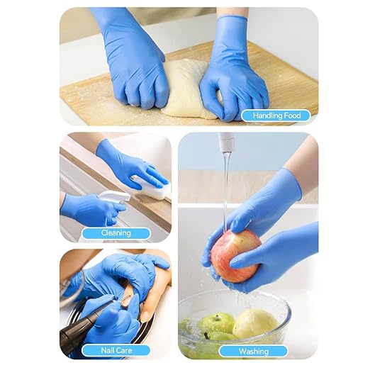 Basic Synmax Vinyl Exam Gloves Disposable Exam Gloves, 4 Mil, Latex & Powder - Image 8