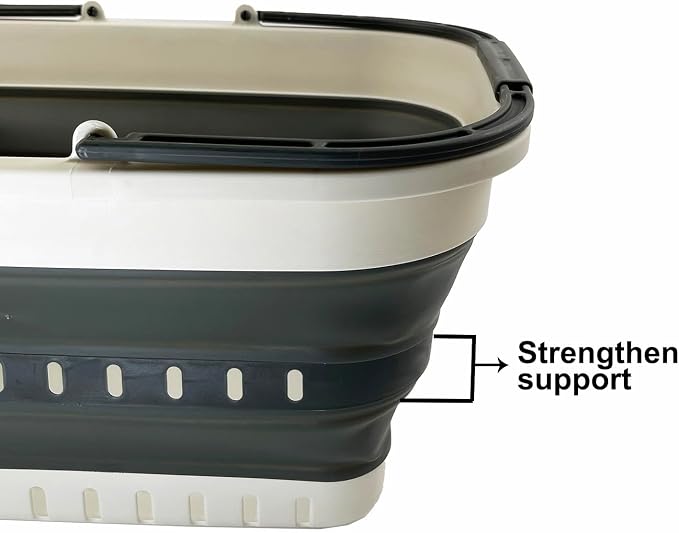 SAMMART 26L Collapsible Plastic Laundry Basket - Image 5