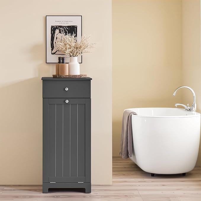 SoBuy Slim Short Laundry Cabinet - Image 2