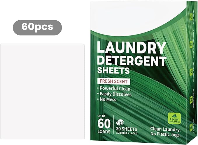 Laundry Sheets - Foaming Scented Stain, Removal Wash Sheets - Image 6