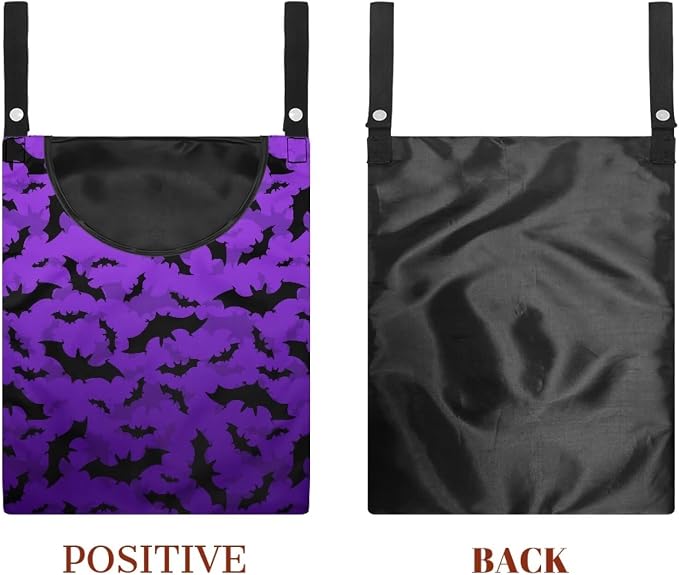 Bats Clothes Pin Hanging Bag Large Capacity Clothesline Peg Organizer Storage - Image 7