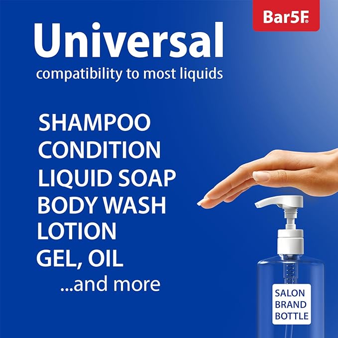 Bar5F 1-Liter Pumps for Shampoo and Conditioner Bottles for 33.8-Ounce - Image 4
