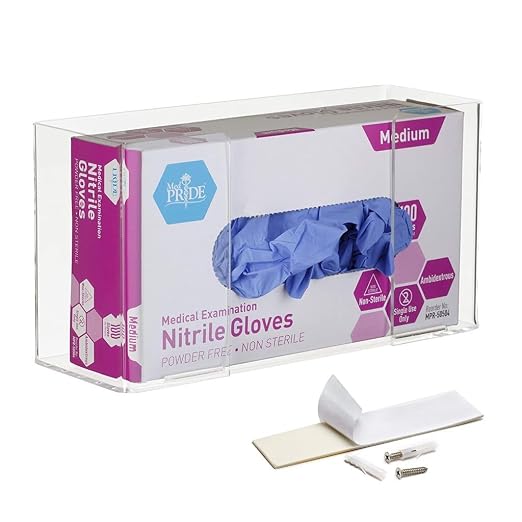 AdirMed VivaEssentials Single Glove Box Holder, Wall Mount or Free Standing by AdirMed