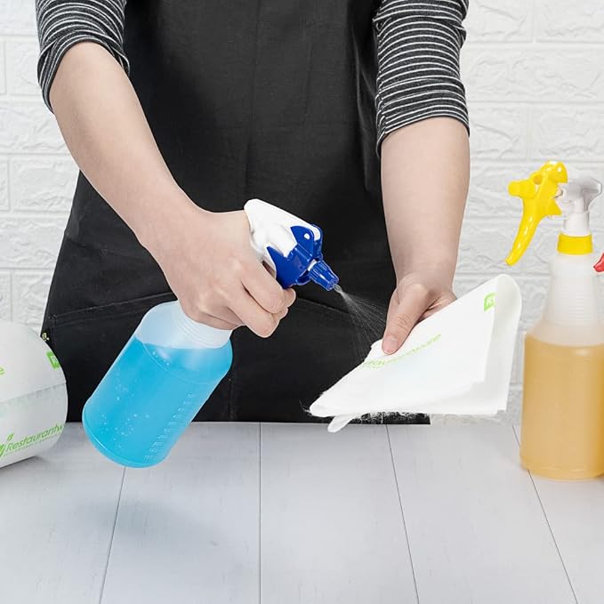 RW Clean 25 Ounce Plastic Spray Bottles, Adjustable Nozzles, - Image 6