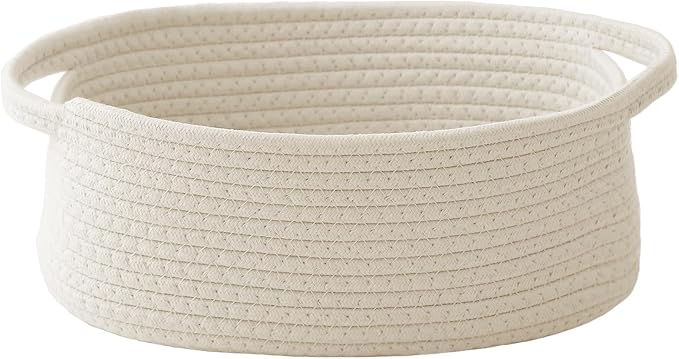 Woven Basket, Small Rope Storage Bin by JMvicyroam