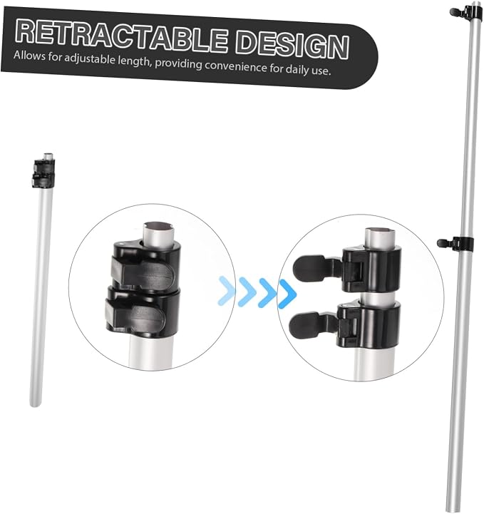 KICHOUSE Steamer Support Rack Rod Telescopic Pole Steam Stand Multifunctional - Image 6