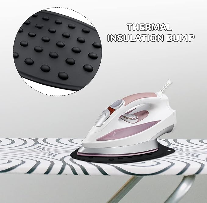 yuntop 2 Pcs Silicone Iron Rest Pads Multipurpose Iron Hot Resistant Mat - Image 4