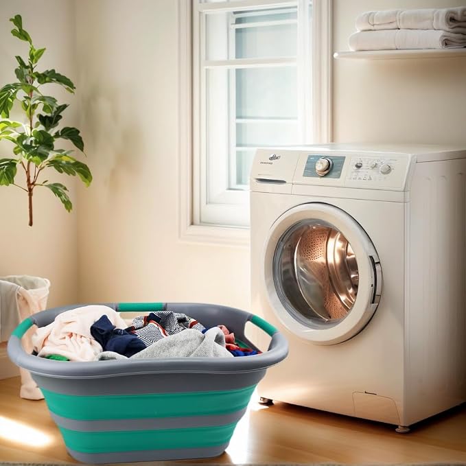 SAMMART 30L Collapsible Plastic Laundry Basket - Image 5