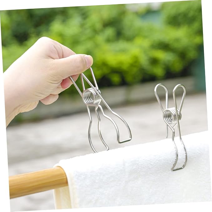 10pcs Laundry Accessories Heavy Duty Windproof Clothesline Clamps Sealing Clips - Image 9