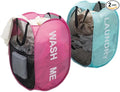 2Pack Mesh Pop Up Laundry Hamper, Two Sided Hamper Foldable Collapsible by Unknown