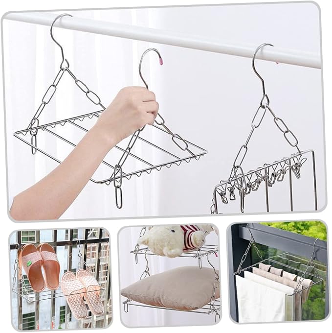 GLEAVI Outdoor Clothes Drying Rack Heavy Duty Hooks - Image 6