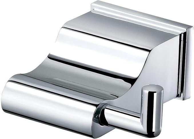 ECKOREA® Polished Chrome Robe & Towel Hook ECK-600O, Durable Zinc Alloy - Image 2
