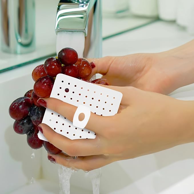 Healifty 10pcs White Vegetable and Fruit Cleaning Brush Set, Flexible Seam - Image 5