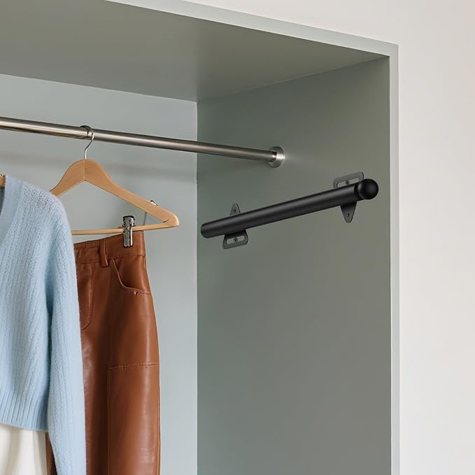 13-Inch Valet Rod for Closet Pull Out, Azcom Clothes Rod - Image 6