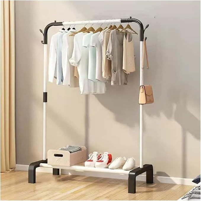 Floor Standing Coat Rack Clothes Drying Rack Floor Balcony Home Clothesline by Unknown