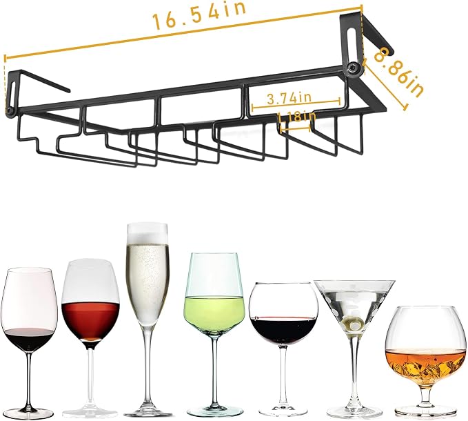 Adjustable Under Cabinet Stemware Holder - Image 3