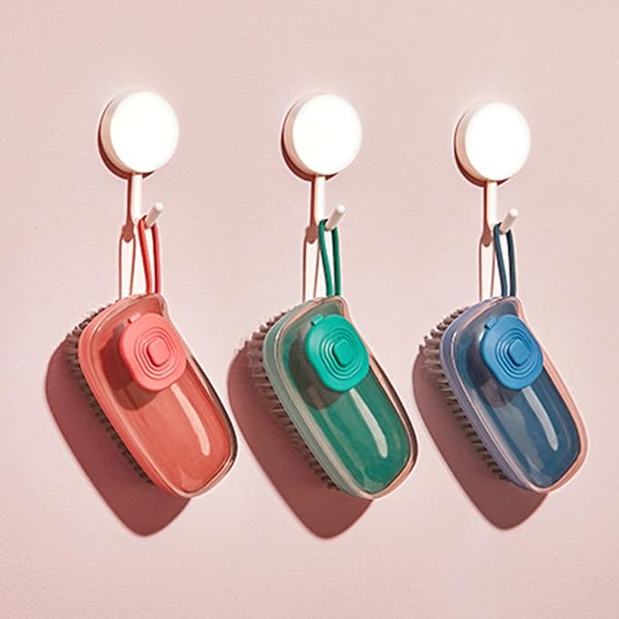 Hydraulic Kitchen Brush Pot Scrubber Plastic Liquid Cleaning Brush Household - Image 7