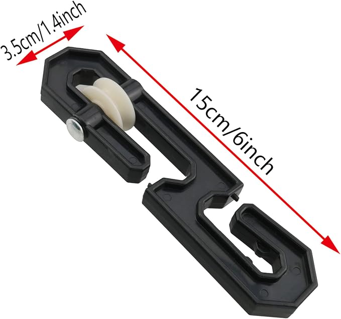 2PCS Plastic Aluminum Clothes Line Separator Spreader Pulley, S-Shaped - Image 5
