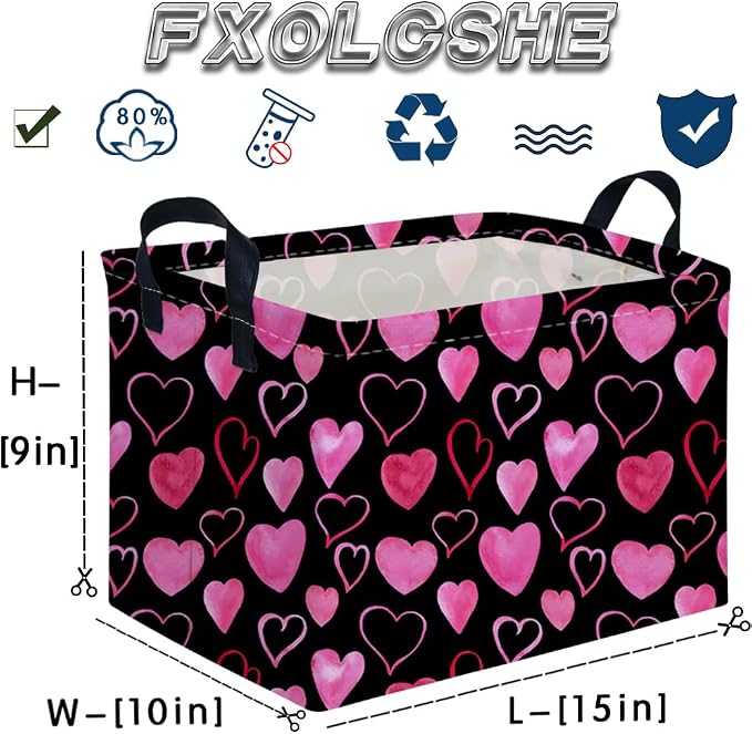 Rectangular Valentine's Day Gift Basket, nursery basket, Girls gift baskets - Image 7