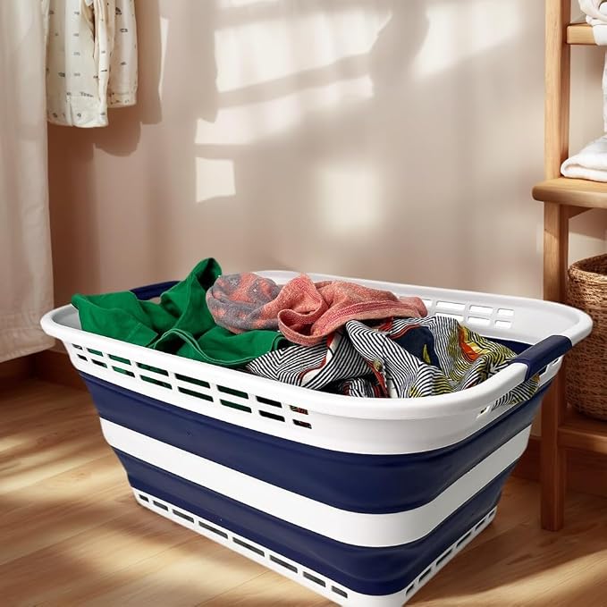 SAMMART 42L Collapsible Plastic Laundry Basket - Image 7