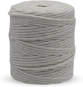 White Knitted Macrame Cord 4mm x 54Yards, Macrame Rope, Cotton Like Cord by Crocheta