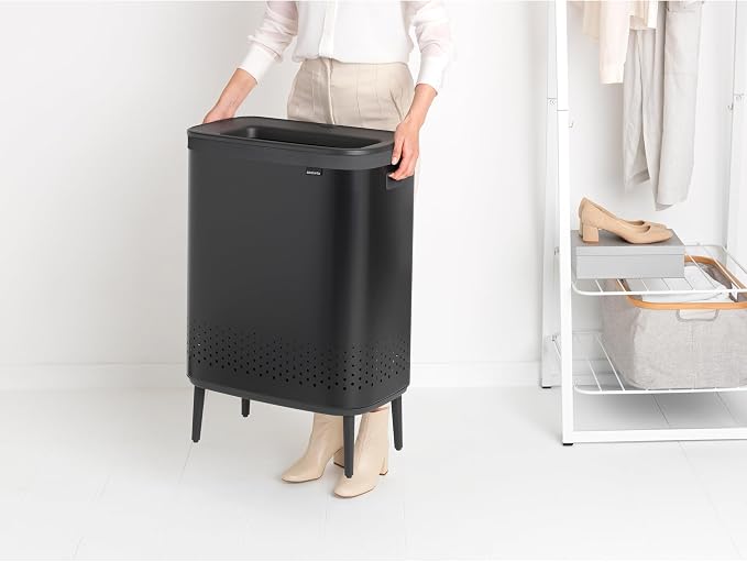 Brabantia Bo Laundry Hamper Hi 2 Compartment Removable Laundry Bag 2 x 12 Gal - Image 9