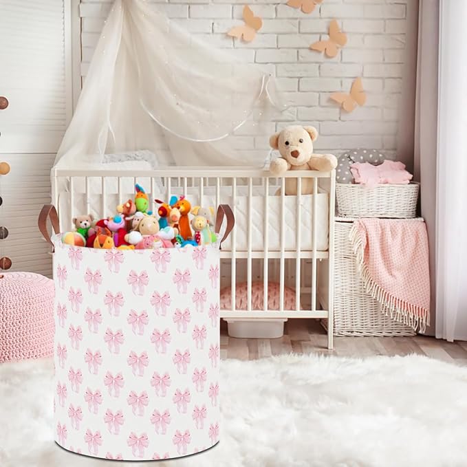 19.7" Laundry Basket, Dirty Clothes Hamper, Waterproof Storage Bin, Room Decor - Image 3