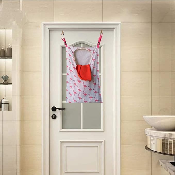 HDHYK Adjustable Door-Hanging Laundry Hamper - Image 6