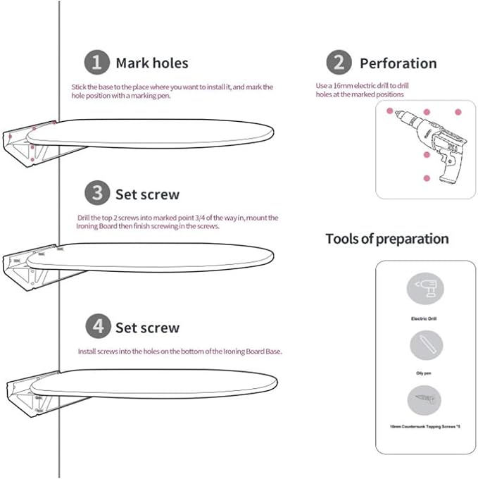Ironing Board Wall-Mounted Ironing Board - Image 4