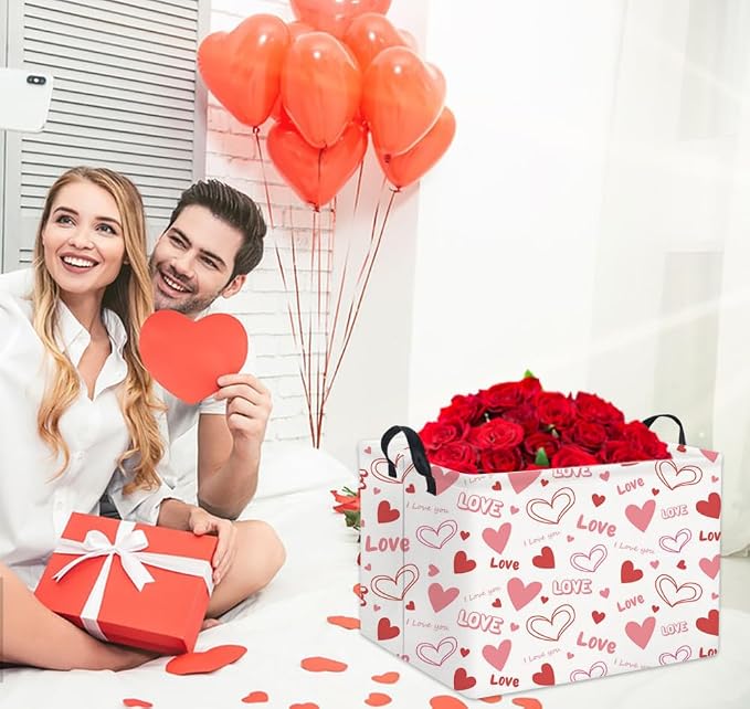 HIYAGON Rectangular Valentines Gift Basket - Image 3