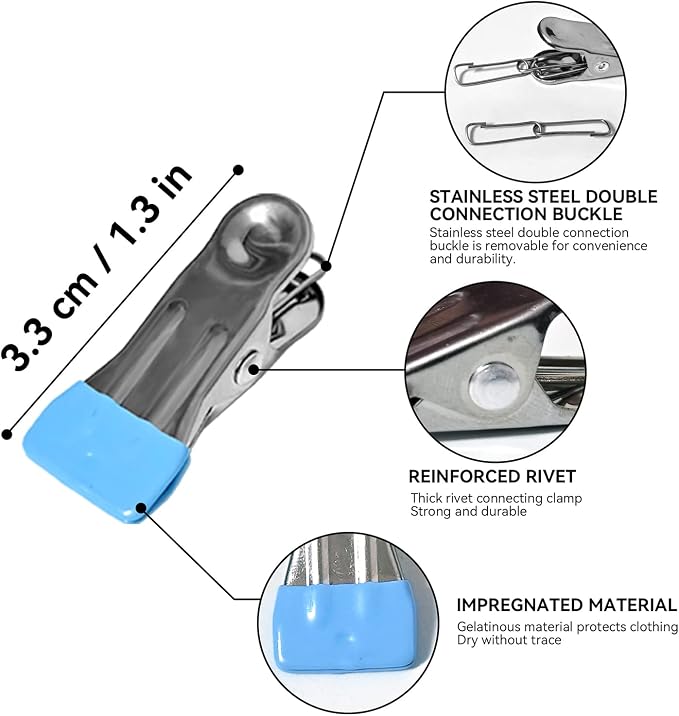 Clothes Drying Rack, Stainless Steel Laundry Drip Hanger - Image 4