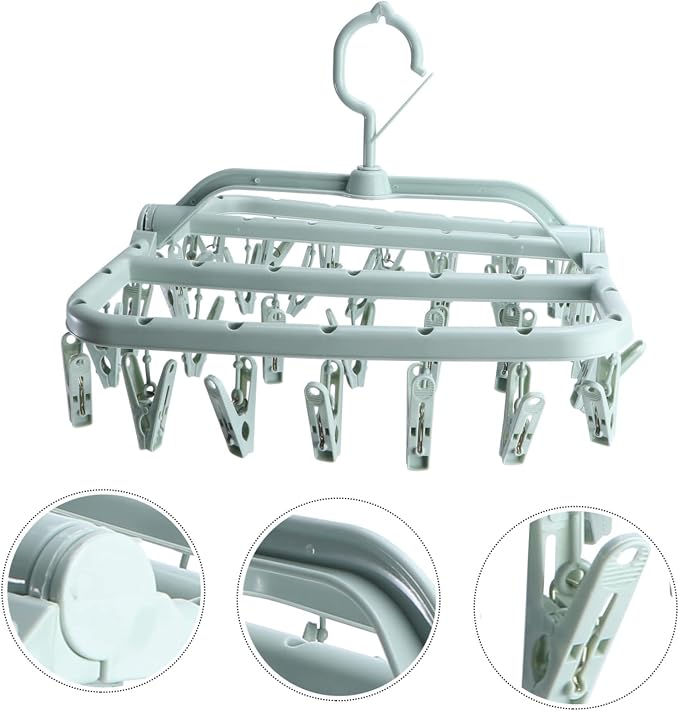 Foldable Plastic Clip Drying Rack - Image 6