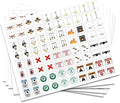 Pack of 400 Light Switch Sticker Labels, 21 Designs Transparent Switch ID by GOMAKERER