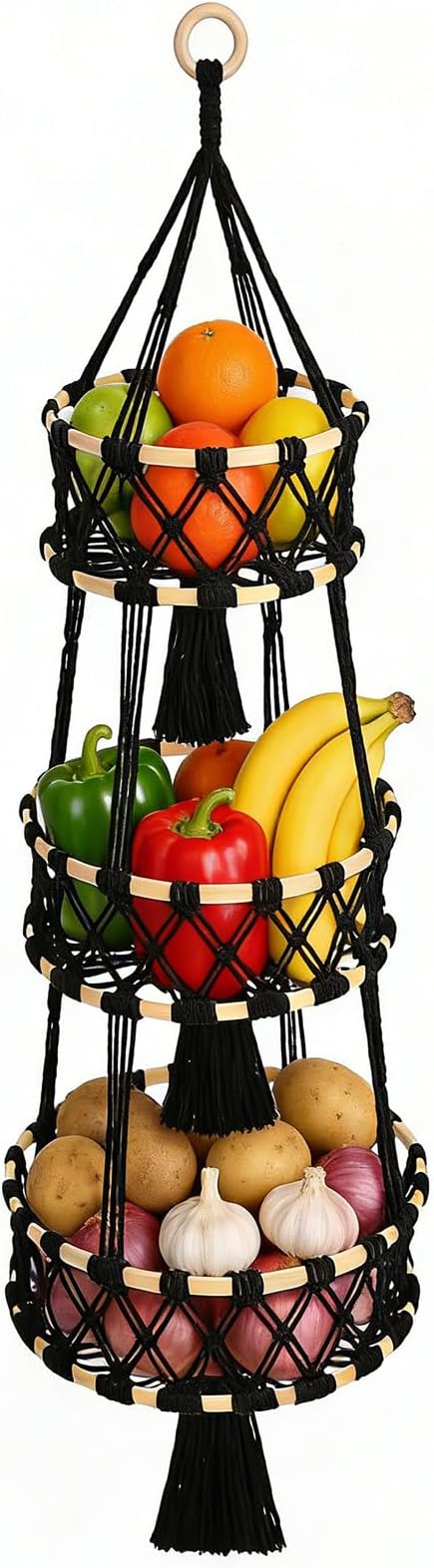 Halidali 3 Tier Hanging Fruit Baskets by Unknown